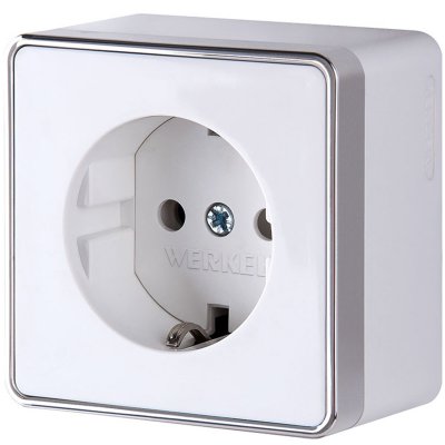 Розетка с заземлением Gallant белая W5071001 Розетка с заземлением Gallant белая W5071001