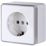 Розетка с заземлением Gallant белая W5071001