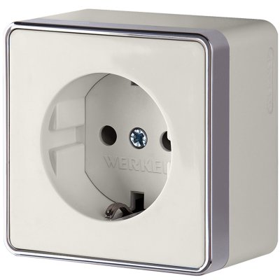 Розетка с заземлением Gallant слоновая кость W5071003