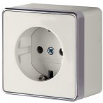Розетка с заземлением Gallant слоновая кость W5071003