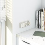 Розетка с заземлением Gallant слоновая кость W5071003