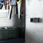 Розетка с заземлением Gallant черный/хром W5071035