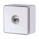 ТВ-розетка оконечная Gallant белая W5083001