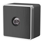 ТВ-розетка оконечная Gallant графит рифленый W5083004