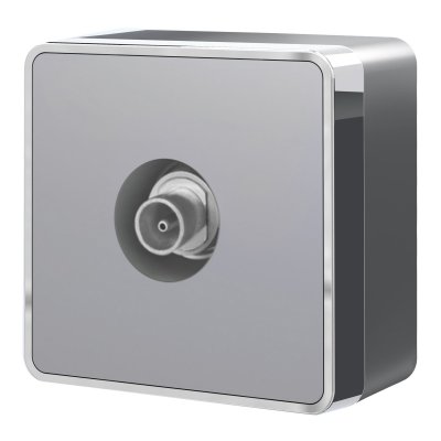 ТВ-розетка оконечная Gallant серебряный W5083006