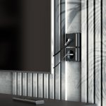 ТВ-розетка оконечная Gallant черный/хром W5083035