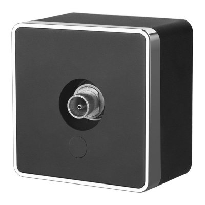 ТВ-розетка оконечная Gallant черный/хром W5083035 ТВ-розетка оконечная Gallant черный/хром W5083035