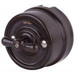 Выключатель на 4 положения двухклавишный коричневый ретро W5620014