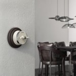 Переключатель/выключатель одноклавишный Vintage слоновая кость матовый/хром W5812055