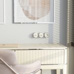 Переключатель/выключатель одноклавишный Vintage слоновая кость матовый/хром W5812055