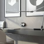 Выключатель на 4 положения двухклавишный Vintage серебро матовый/хром W5822054