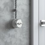 Выключатель на 4 положения двухклавишный Vintage серебро матовый/хром W5822054