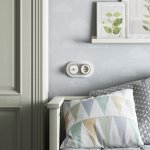 Выключатель на 4 положения двухклавишный Vintage слоновая кость матовый/хром W5822055