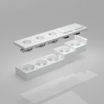 Коробка для накладного монтажа белый W8000001