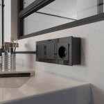 Коробка для накладного монтажа черный W8000008