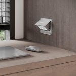 W8074065/ Выдвижной блок (Лючок) на 4 модуля (серебряный) W8074065