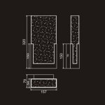 Настенный светильник Delight W98023L dark bronze