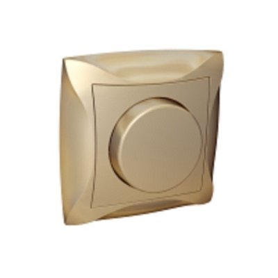 Lexel Дуэт шампань Светорегулятор поворотный 300Вт, для л/н и г/л на 230В, в сборе (SE WDE000434)