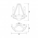 WE586.02.501 WERTMARK BRENDA светильник настенный, E14, 2x40W
