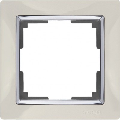 

Рамка на 1 пост (слоновая кость) WL03-Frame-01-ivory Werkel, WL03-Frame-01-ivory слоновая кость