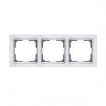 WL03-Frame-03-white /Рамка на 3 поста (белый/хром) Werkel WL03-Frame-03-white