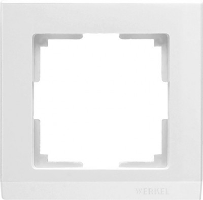 Рамка на 1 пост (белый) WL04-Frame-01-white Werkel