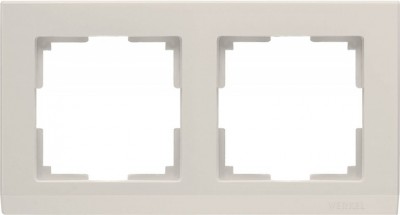 Рамка на 2 поста (слоновая кость) Werkel WL04-Frame-02-ivory