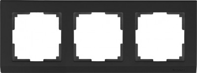 

Рамка на 3 поста (черный) WL04-Frame-03-black Werkel, WL04-Frame-03-black черный