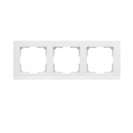 Рамка на 3 поста (белый) WL04-Frame-03-white Werkel