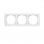 Рамка на 3 поста (белый) WL04-Frame-03-white Werkel
