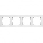 Рамка на 4 поста (белый) WL04-Frame-04-white Werkel