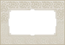 Рамка для двойной розетки (слоновая кость) Werkel WL05-Frame-01-DBL-ivory Рамка для двойной розетки (слоновая кость) Werkel WL05-Frame-01-DBL-ivory