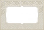 Рамка для двойной розетки (слоновая кость) Werkel WL05-Frame-01-DBL-ivory