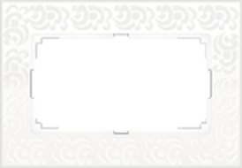 Рамка для двойной розетки (белый) WL05-Frame-01-DBL-white Werkel