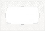 Рамка для двойной розетки (белый) WL05-Frame-01-DBL-white Werkel