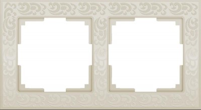 Рамка на 2 поста (слоновая кость) Werkel WL05-Frame-02-ivory Рамка на 2 поста (слоновая кость) Werkel WL05-Frame-02-ivory