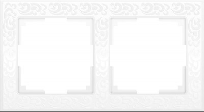 Рамка на 2 поста (белый) Werkel WL05-Frame-02-white