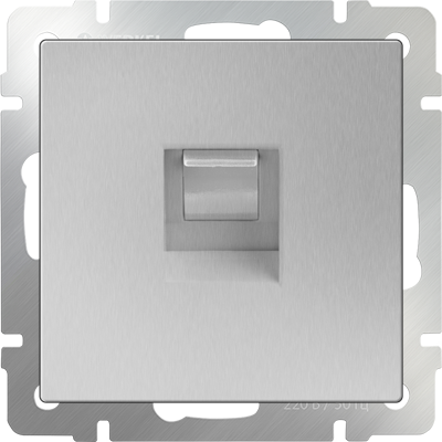 

Телефонная розетка RJ-11 (серебряный) WL06-RJ-11 Werkel, WL06-RJ-11 серебряный