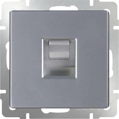 

Розетка Ethernet RJ-45 (серебряный) WL06-RJ-45 Werkel, WL06-RJ-45 серебряный