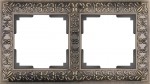 Рамка на 2 поста  (бронза) WL07-Frame-02 Werkel