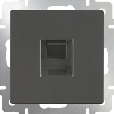 

Телефонная розетка RJ-11 (серо-коричневый) WL07-RJ-11 Werkel, WL07-RJ-11 серо-коричневый