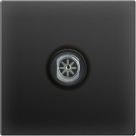 ТВ-розетка оконечная (черный матовый) WL08-TV Werkel