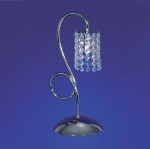 Настольная лампа Wunderlicht WL14133-1CH хром/хрусталь