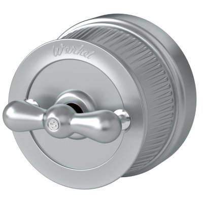 Выключатель на 4 положения двухклавишный матовый хром ретро WL19-01-05 Выключатель на 4 положения двухклавишный матовый хром ретро WL19-01-05