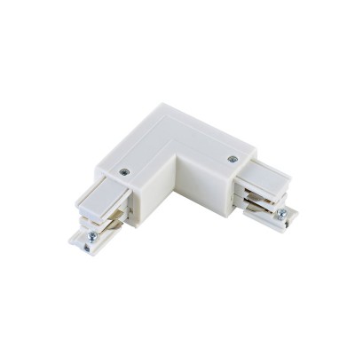 WSO-28B left white соединитель угловой Italline