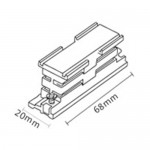 WSO-34B white соединитель линейный внутренний Italline