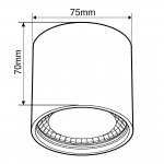 Светильник LED накладной, 7W, 3000/4000/5500K Wertmark  WTA.O02.607.V0.07