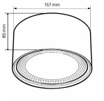 Светильник LED накладной, 18W, 3000/4000/5500K Wertmark  WTA.O02.607.V0.18