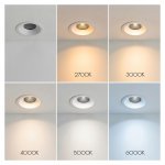 Светильник LED встраиваемый, 12W, 2700/3000/4000/5500/6000K Wertmark  WTD.O01.000.V0.12