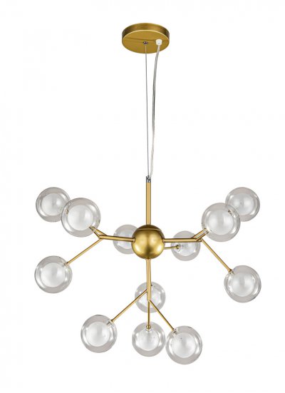 Люстра Bogates 12 MAK interior WTL116-500-BR-CL Бронза